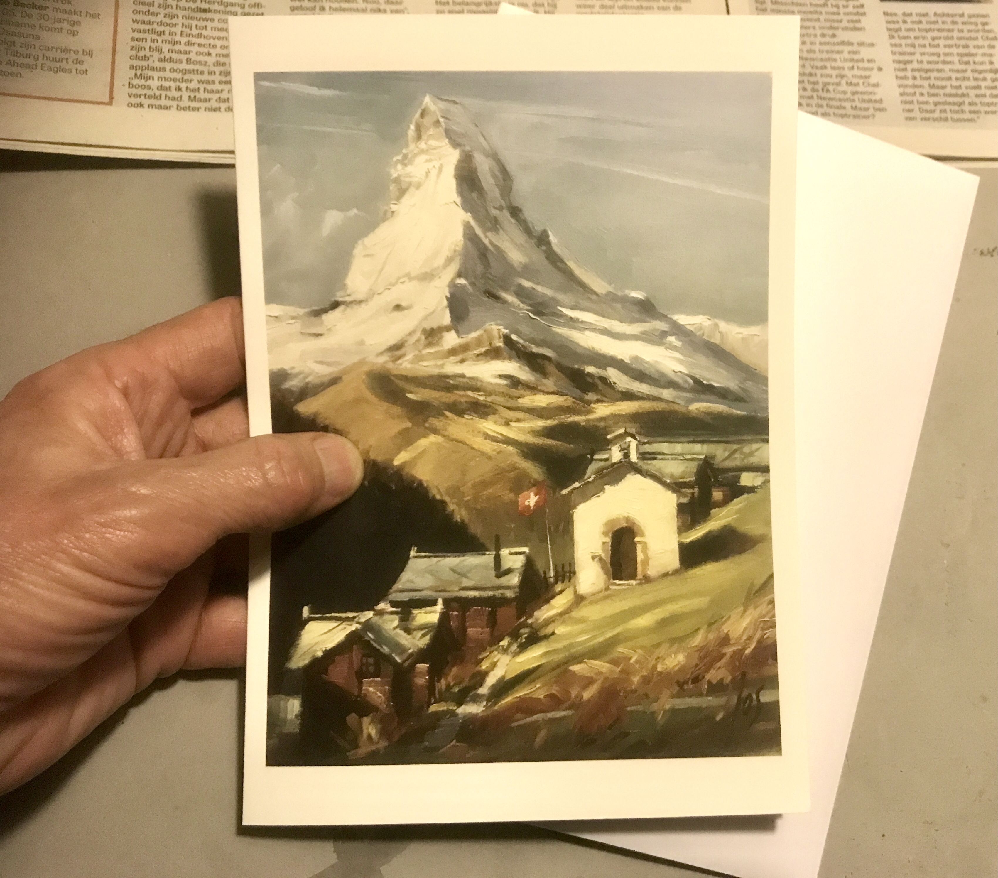 Voorbeeld kaart Matterhorn